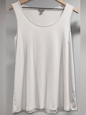 J. Jill Gray Scoop Neck Sleeveless Top